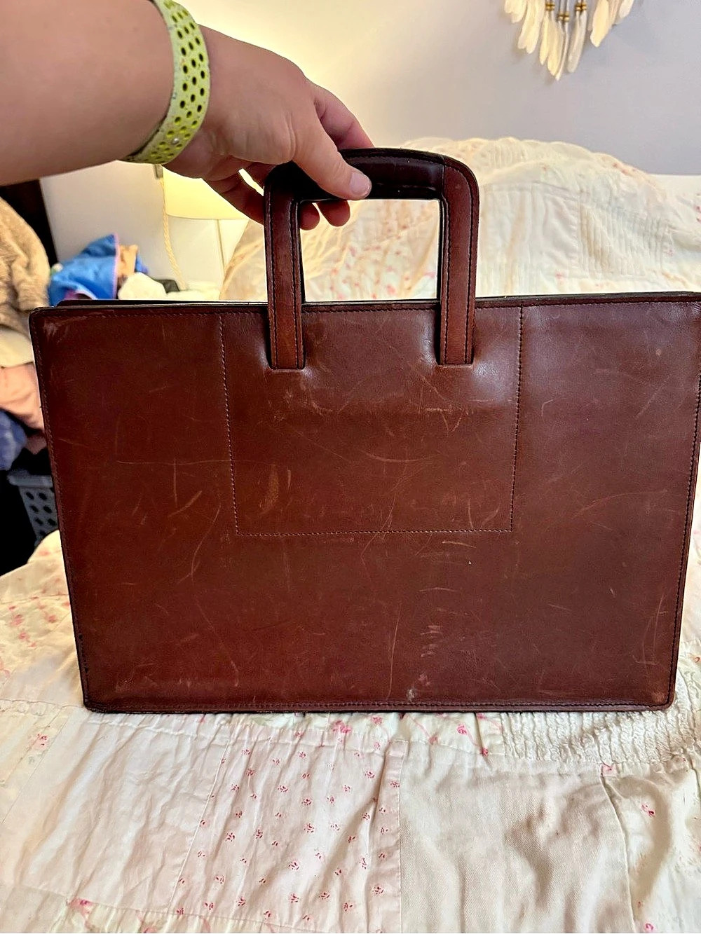 Vintage 1970’s/1980’s Schlesinger Leather Briefcase